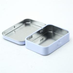 キャンディミントパッキングのためのカスタムスタイリッシュな金属ミニ長方形の錫箱
