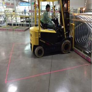 フォークリフトレーザーレッドゾーン安全灯