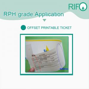 Rph-100ホワイトBOPPオフセット印刷可能マガジンマテリアル用合成紙