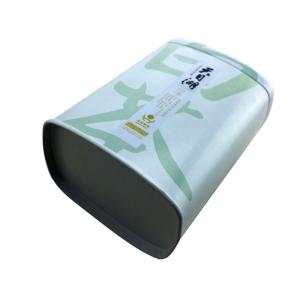 カスタム長方形の白いティーの錫箱