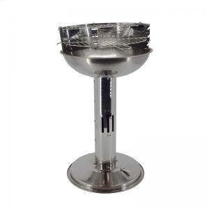 ワイヤメッシュネット付き高調整ステンレスバーベキューグリル