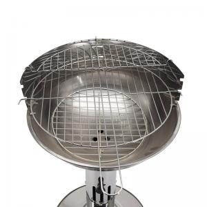 ワイヤメッシュネット付き高調整ステンレスバーベキューグリル