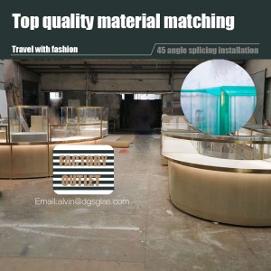 カスタマイズ宝石ディスプレイセット贅沢なディスプレイキャビネットと宝石店のショーケース