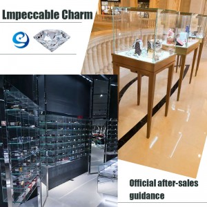 カスタマイズ宝石ディスプレイセット贅沢なディスプレイキャビネットと宝石店のショーケース