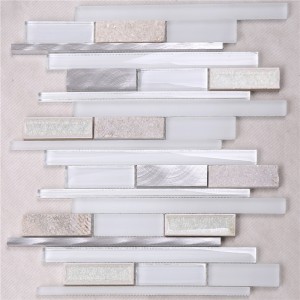 ダイレクトオーシャンブルークリスタルガラスストリップモザイクタイル