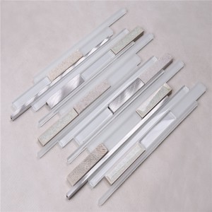 ダイレクトオーシャンブルークリスタルガラスストリップモザイクタイル