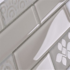 アイスクラックル壊れた唐草波状ガラスのタイル価格