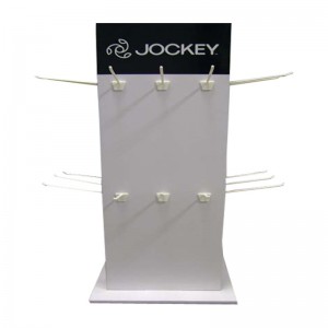 カスタム印刷小さなポップ段ボールのカウンターディスプレイをフック