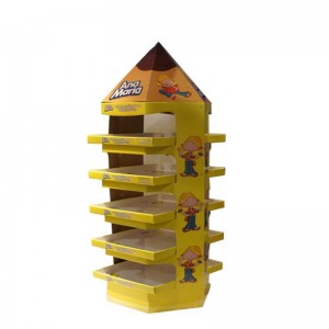 化粧品段ボールディスプレイ販売のポイントスタンド