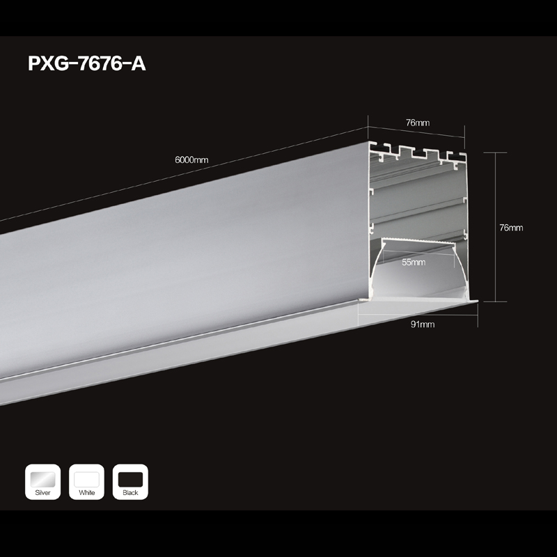 ディフューザーLEDライトバーアルミニウム押出LED LEDアルミランプ用ハウジング