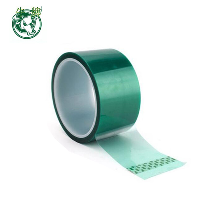 高い温度と耐熱性の片面の緑のPETポリエステルマスキングテープ