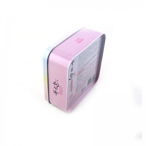 アイシャドウのためのカスタムプリントされた小さな四角い化粧品錫箱