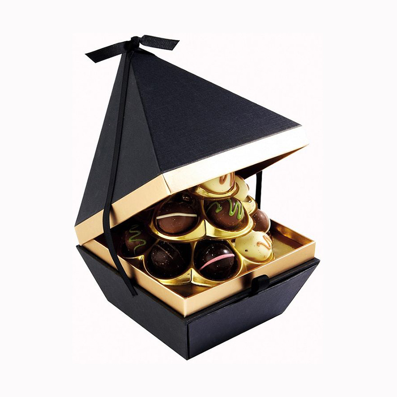 中国卸売美しいデザイン魅力的なチョコレート包装紙ギフトボックス