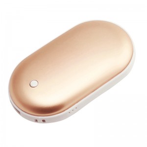 ハンドウォーマー機能付きスマートフォン用小型再利用ポケット小石電池パック