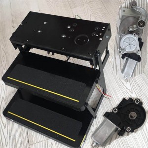 モーターホームと車の電気自動車のrvステップ