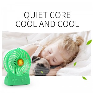 家電ポータブルハンドヘルドUSB充電式バッテリミニファン