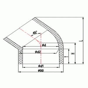 UPVC ELBOW 45°