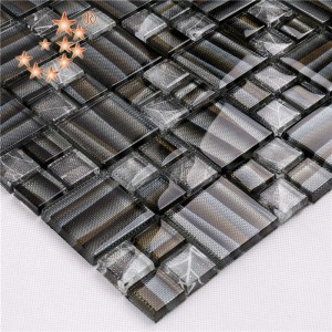 AE40外装のためのモダンなデザインのクリスタルガラスのモザイク