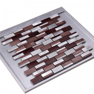 電気めっきガラス混合アルミニウム合金モザイクタイルHLC31