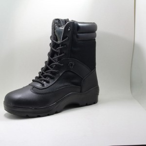高品質メンズPUコーティング革陸軍戦術軍事的なブート