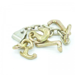 G70鍛造Rフック、溶接リンクゴールデンメッキ