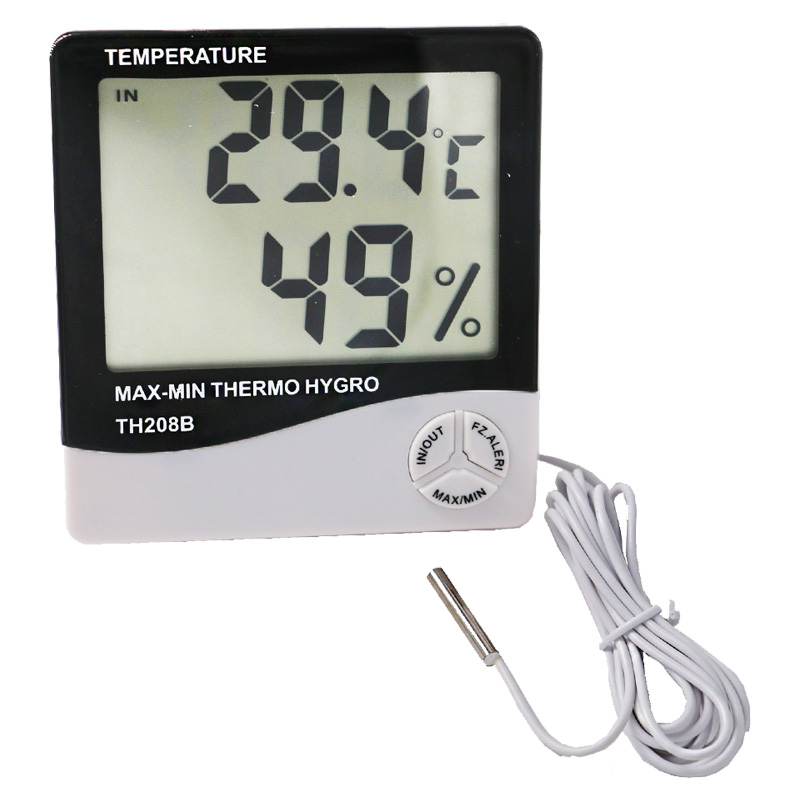 自動車用デスクトップの湿潤測定に設置された計器湿度計