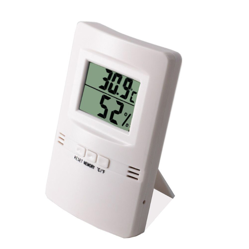 超薄型シングルLCDデジタル温度計＆湿度計+ -1C + -5％RH湿度計