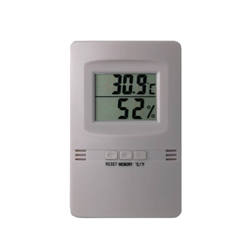 超薄型シングルLCDデジタル温度計＆湿度計+ -1C + -5％RH湿度計