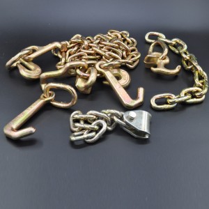 溶接リンクイエロープレート付きG70鍛造ミニJフック