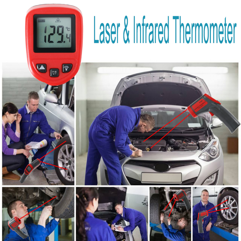 工業用-32〜400赤外線温度計熱温度デジタル温度計ガン