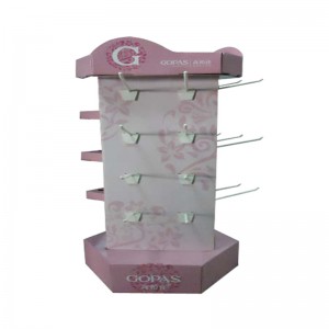 ポイントオブセールカスタムカードボードカウンタートップフックディスプレイスタンド