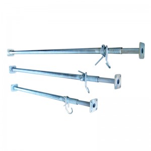 ホットディップ亜鉛メッキされた足場アジャスタブルスチールプロップ