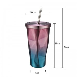 16ozトラベルマグステンレススチールカップフラスコ絶縁カップコーヒーアイスマグカップ茶葉飲み瓶