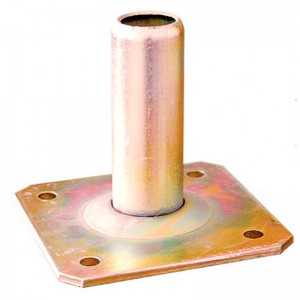 足場ベースプレート黄色亜鉛プレートチューブ36mm