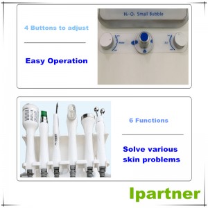 Ipartner水素酸素小気泡ハイドロフェイシャル6 in 1多機能スキンクリーナー