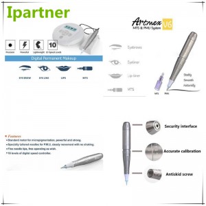 Ipartner Artmex V6タトゥーマシン永久メイクアップアイブロップマイクロピグメントMTS PMU