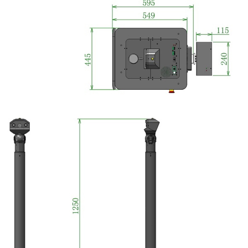 リモートコントロール工場パトロールロボット