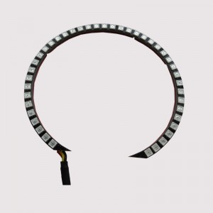 電話アプリの青い歯のコントロール自動RGB led天使の目は、7インチの丸型ヘッドライトまたはBMW 3シリーズのハローキットリングを導いた