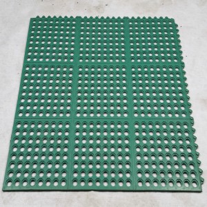 デッキ用高品質穿孔天然ゴム排水マット