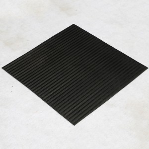 静電気対策用の静電気防止リブ付きSBRゴムシート