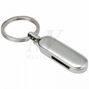 ユーロコイン収納付きメタルキーホルダー（1ユーロコイン用）_B62729