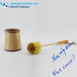 Akbrandトイレットブラシセットホルダーキャディ付きビーチハンドル