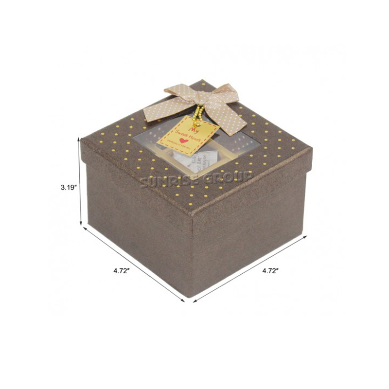 堅いペーパーマカロンチョコレート箱を包む注文のハンドメイドの贅沢な長方形