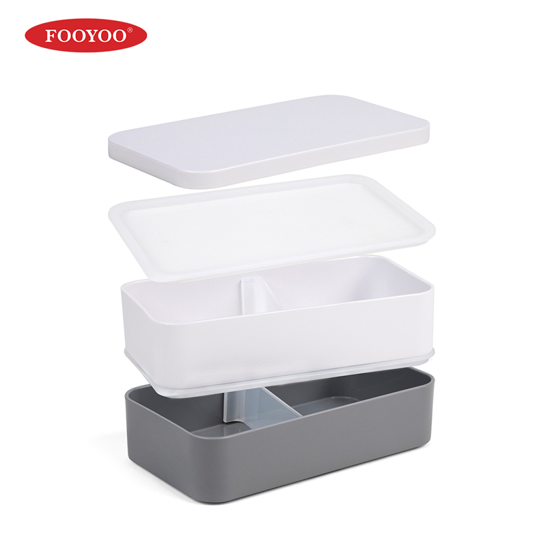 子供のための2層のプラスチック積み重ね可能な携帯用食事の準備の容器の弁当のお弁当箱