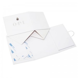 注文の印刷の銀ホイルのロゴの光沢のあるラミネーションの折り畳み式包装紙箱