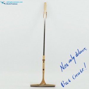 Akbrand 135 cmロングハンドルウィンドウスキージ、弾性ステンレススチールパイプ付