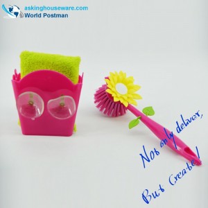 Akbrandの台所用クリーニングブラシと吸盤用バケツ