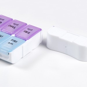 毎週のための取り外し可能なプラスチック14の例の丸薬オルガナイザーの丸薬箱