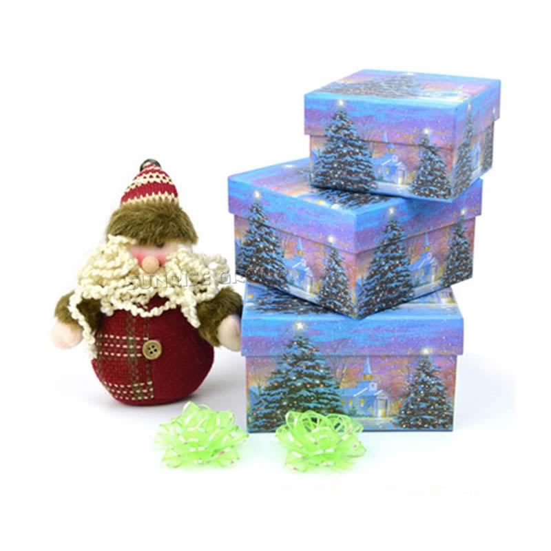 子供のためのハンドメイドの注文の熱い販売の最もよいクリスマスのギフト包装箱