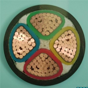 IEC60502のための0.6 / 1kv送電線xlpeは4C 25mm2 4C 16mm2を絶縁しました
